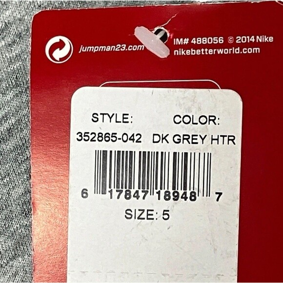 Air Jordan Girls 5 Gray Reflective Ink Jumpman 4-5 Yrs Old Sporty - Picture 6 of 13